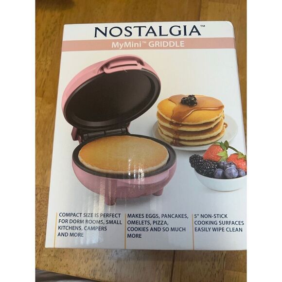 Nostalgia MyMini Personal Electric Griddle, Pink - Picture 6 of 8